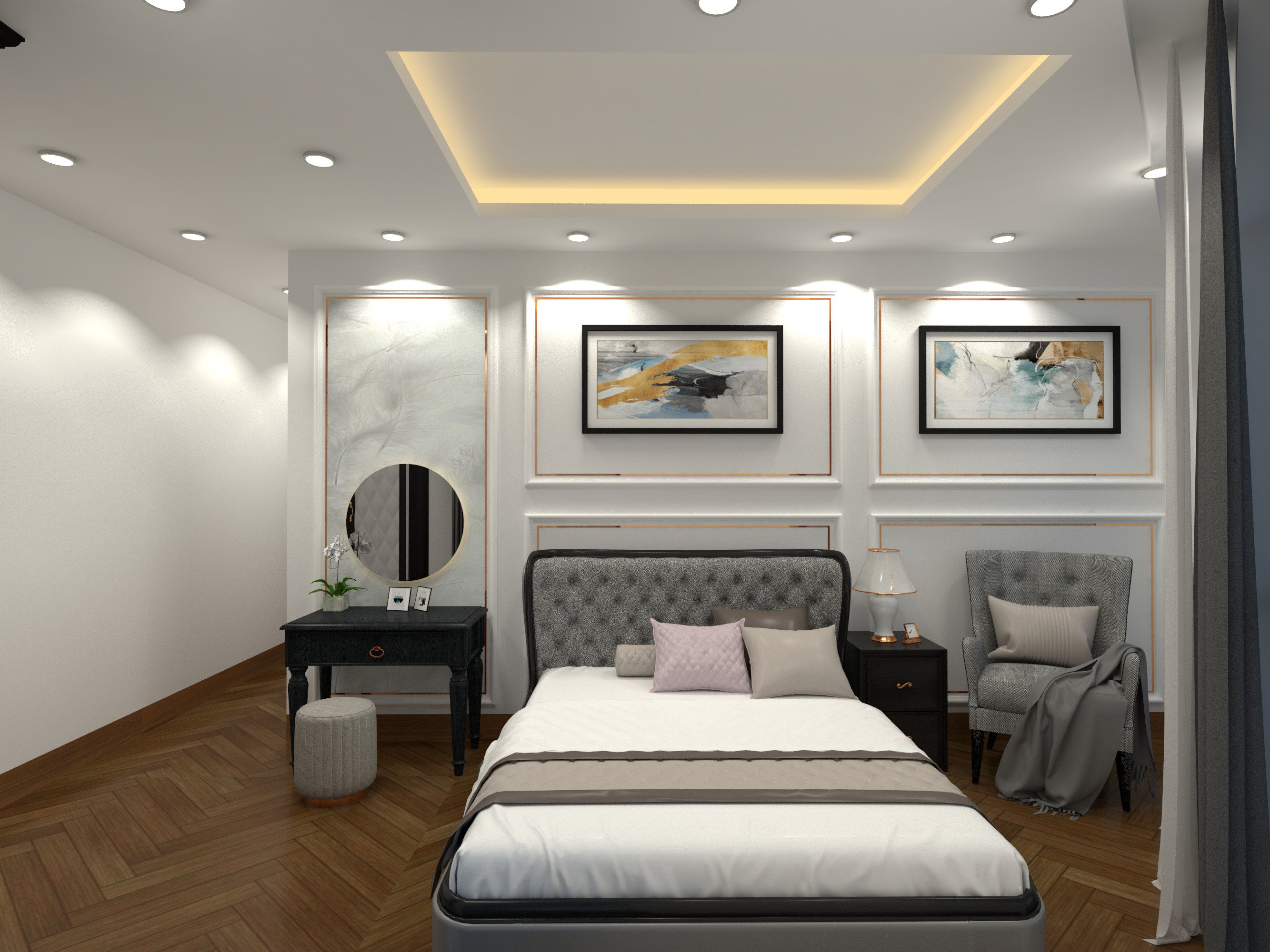 THIẾT KẾ NỘI THẤT PHÒNG NGỦ