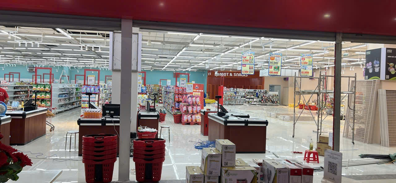 HOÀN THIỆN NỘI THẤT SIÊU THỊ WINMART THANH HOÁ